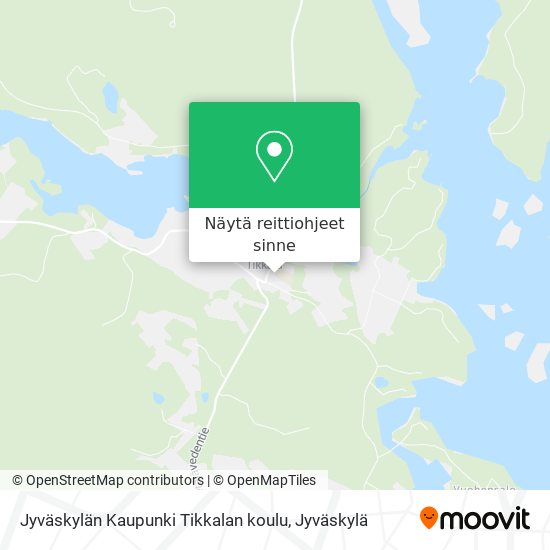 Jyväskylän Kaupunki Tikkalan koulu kartta