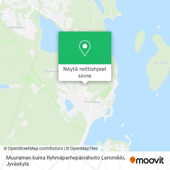 Muuramen kunta Ryhmäperhepäivähoito Lemmikki kartta
