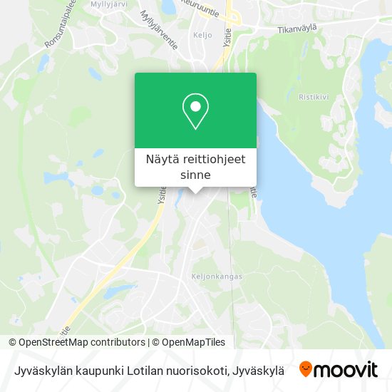 Jyväskylän kaupunki Lotilan nuorisokoti kartta