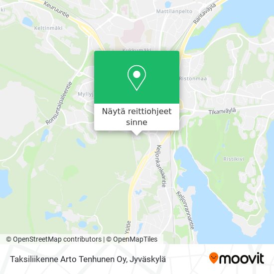 Taksiliikenne Arto Tenhunen Oy kartta