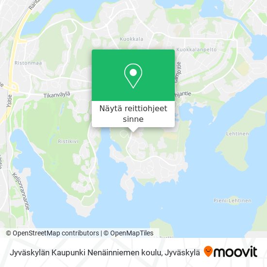 Jyväskylän Kaupunki Nenäinniemen koulu kartta