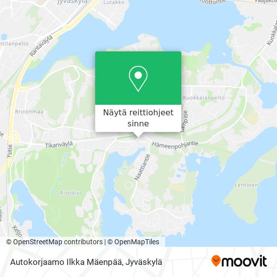 Autokorjaamo Ilkka Mäenpää kartta