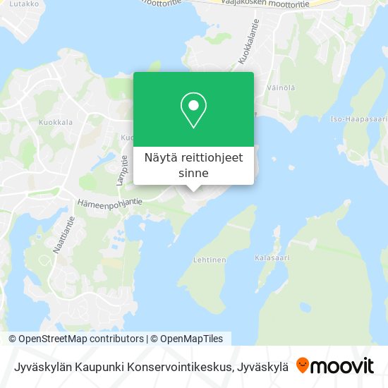 Jyväskylän Kaupunki Konservointikeskus kartta