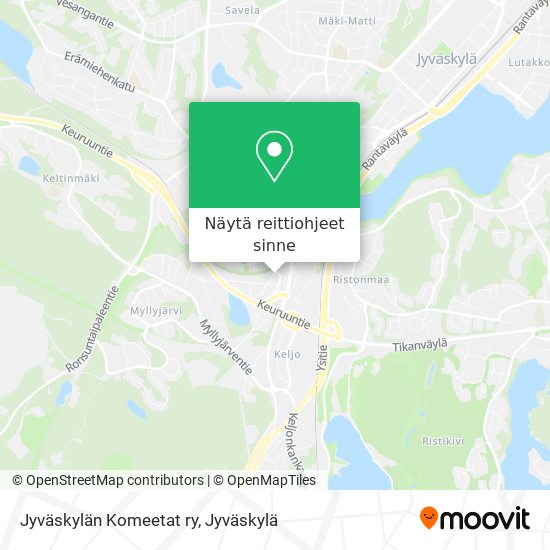 Jyväskylän Komeetat ry kartta