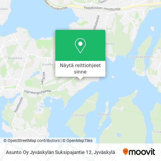 Asunto Oy Jyväskylän Suksipajantie 12 kartta