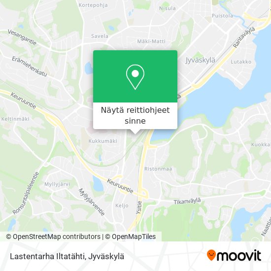 Lastentarha Iltatähti kartta