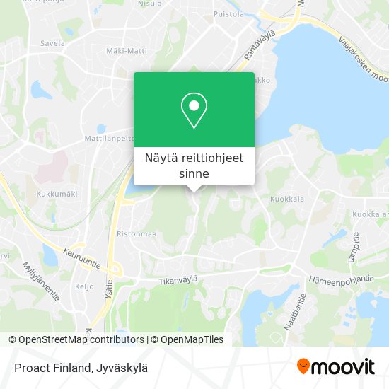 Proact Finland kartta