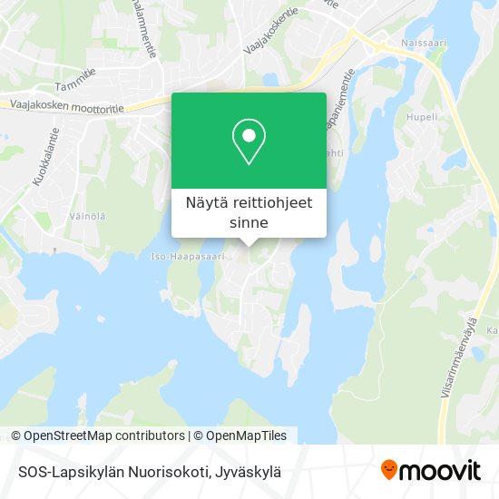 SOS-Lapsikylän Nuorisokoti kartta