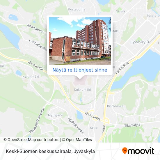 Keski-Suomen keskussairaala kartta