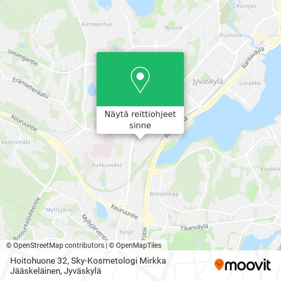 Hoitohuone 32, Sky-Kosmetologi Mirkka Jääskeläinen kartta