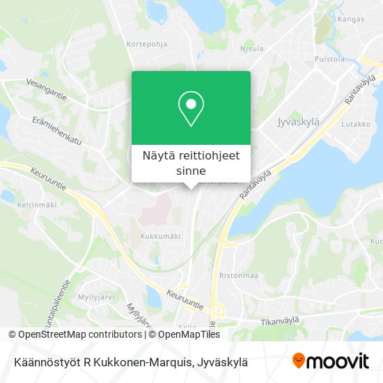 Käännöstyöt R Kukkonen-Marquis kartta
