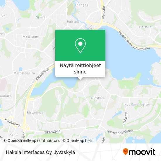 Hakala Interfaces Oy kartta