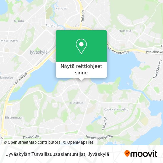 Jyväskylän Turvallisuusasiantuntijat kartta