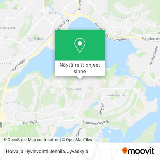 Hoiva ja Hyvinvointi Jennilä kartta