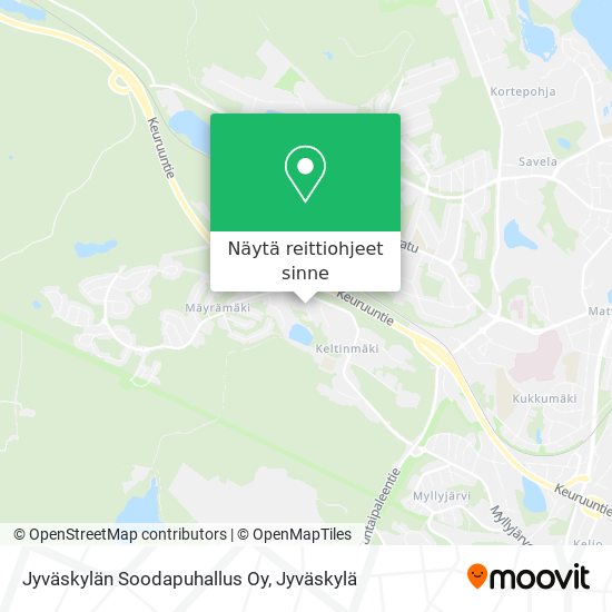 Jyväskylän Soodapuhallus Oy kartta