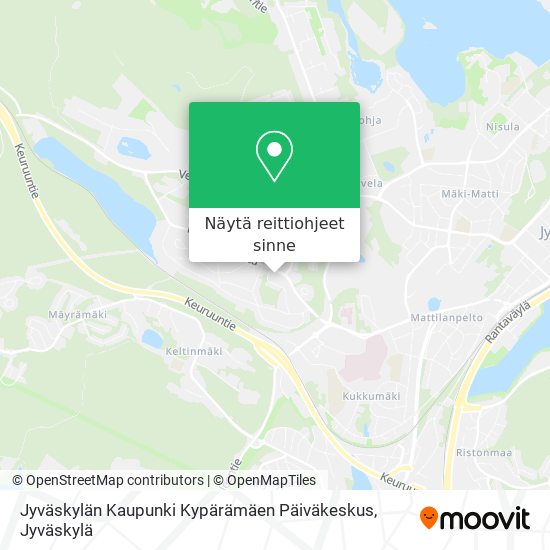 Jyväskylän Kaupunki Kypärämäen Päiväkeskus kartta