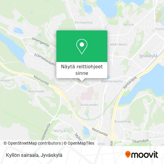 Kyllön sairaala kartta