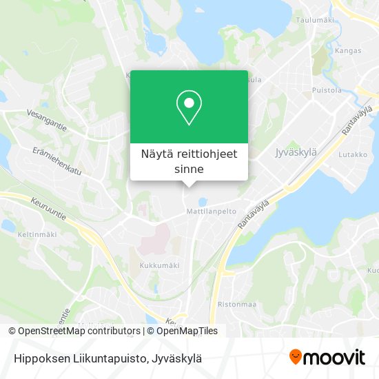 Hippoksen Liikuntapuisto kartta