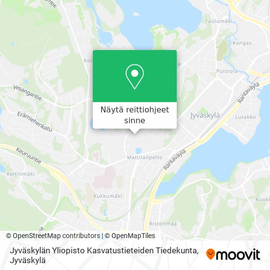 Jyväskylän Yliopisto Kasvatustieteiden Tiedekunta kartta