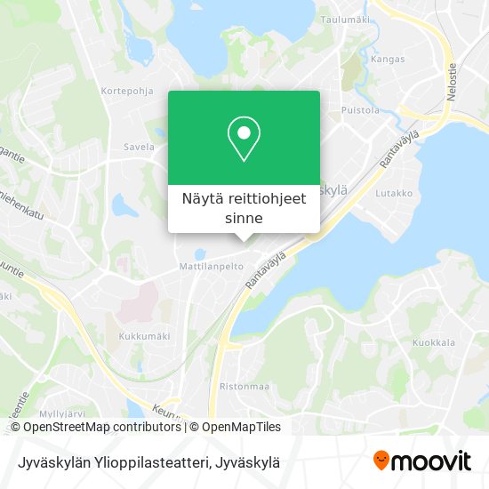 Jyväskylän Ylioppilasteatteri kartta