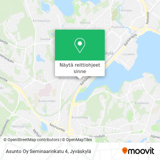 Asunto Oy Seminaarinkatu 4 kartta