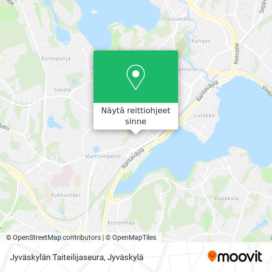 Jyväskylän Taiteilijaseura kartta