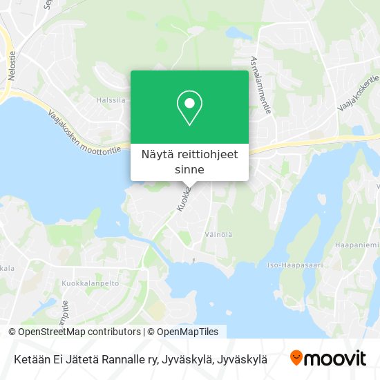 Ketään Ei Jätetä Rannalle ry, Jyväskylä kartta