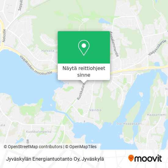 Jyväskylän Energiantuotanto Oy kartta