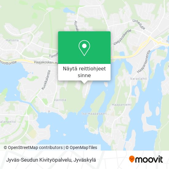 Jyväs-Seudun Kivityöpalvelu kartta