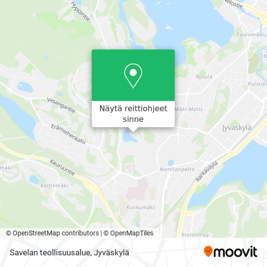 Savelan teollisuusalue kartta