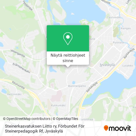 Steinerkasvatuksen Liitto ry, Förbundet För Steinerpedagogik Rf kartta