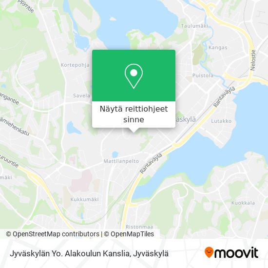 Jyväskylän Yo. Alakoulun Kanslia kartta