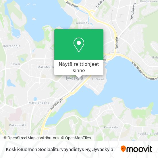 Keski-Suomen Sosiaaliturvayhdistys Ry kartta