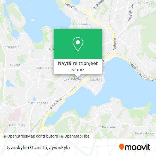 Jyväskylän Graniitti kartta