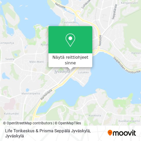 Life Torikeskus & Prisma Seppälä Jyväskylä kartta