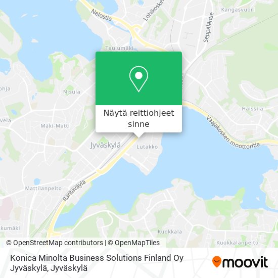 Konica Minolta Business Solutions Finland Oy Jyväskylä kartta
