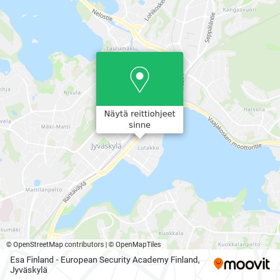 Esa Finland - European Security Academy Finland kartta