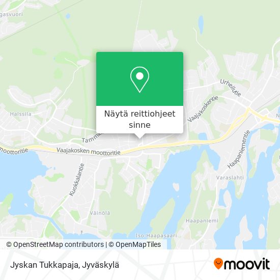 Jyskan Tukkapaja kartta
