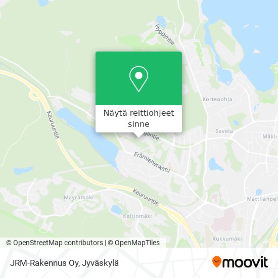 JRM-Rakennus Oy kartta