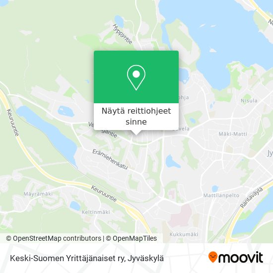 Keski-Suomen Yrittäjänaiset ry kartta