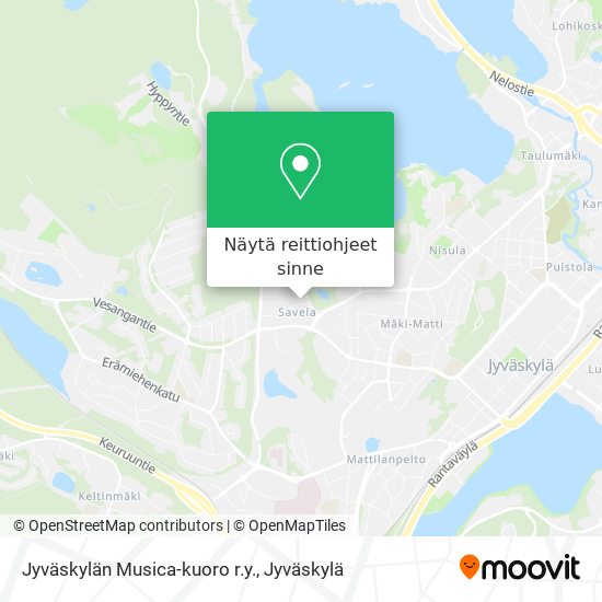 Jyväskylän Musica-kuoro r.y. kartta