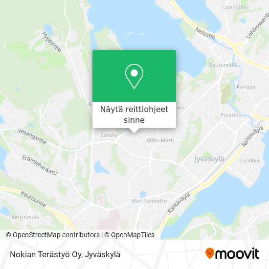 Nokian Terästyö Oy kartta