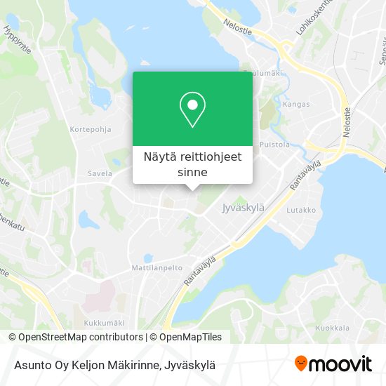 Asunto Oy Keljon Mäkirinne kartta