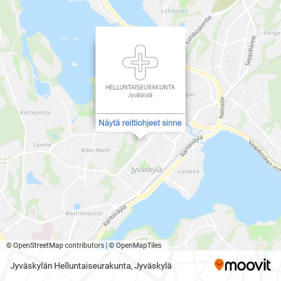 Jyväskylän Helluntaiseurakunta kartta