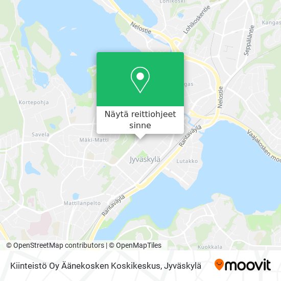 Kuinka päästä kohteeseen Kiinteistö Oy Äänekosken Koskikeskus paikassa  Jyväskylä kulkuvälineellä Bussi?