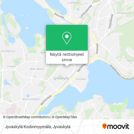 Jyväskylä Kodinmyymälä kartta