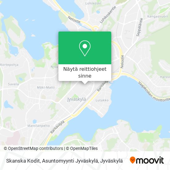 Skanska Kodit, Asuntomyynti Jyväskylä kartta