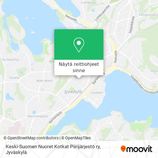 Keski-Suomen Nuoret Kotkat Piirijärjestö ry kartta