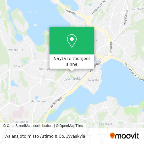 Kuinka päästä kohteeseen Asianajotoimisto Artimo & Co paikassa Jyväskylä  kulkuvälineellä Bussi?