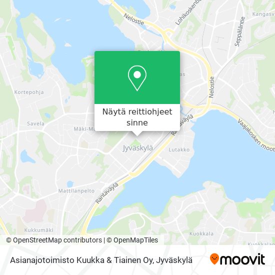 Asianajotoimisto Kuukka & Tiainen Oy kartta
